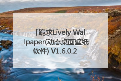 跪求Lively Wallpaper(动态桌面壁纸软件) V1.6.0.2 免费版软件百度云资源