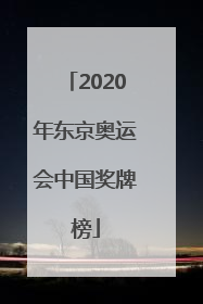「2020年东京奥运会中国奖牌榜」2020年东京奥运会中国奖牌榜人名