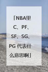 NBA里  C、PF、SF、SG、PG 代表什么意思啊