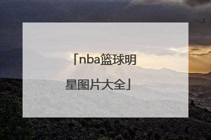 「nba篮球明星图片大全」NBA篮球明星的图片